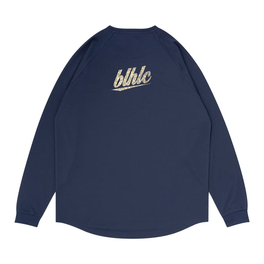 blhlc Back Print Cool Long Tee (navy/sand digital camo)