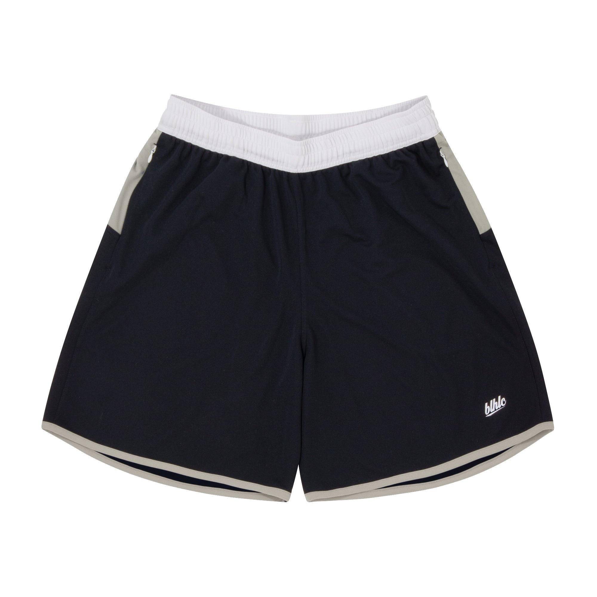 asics×ballaholic Mesh Zip Shorts blhlc Oval Logo Mesh Zip Shorts (navy) – ballaholicオンラインショップ