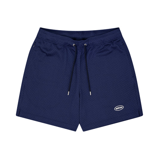 blhlc Oval Logo Mesh Zip Shorts (navy)