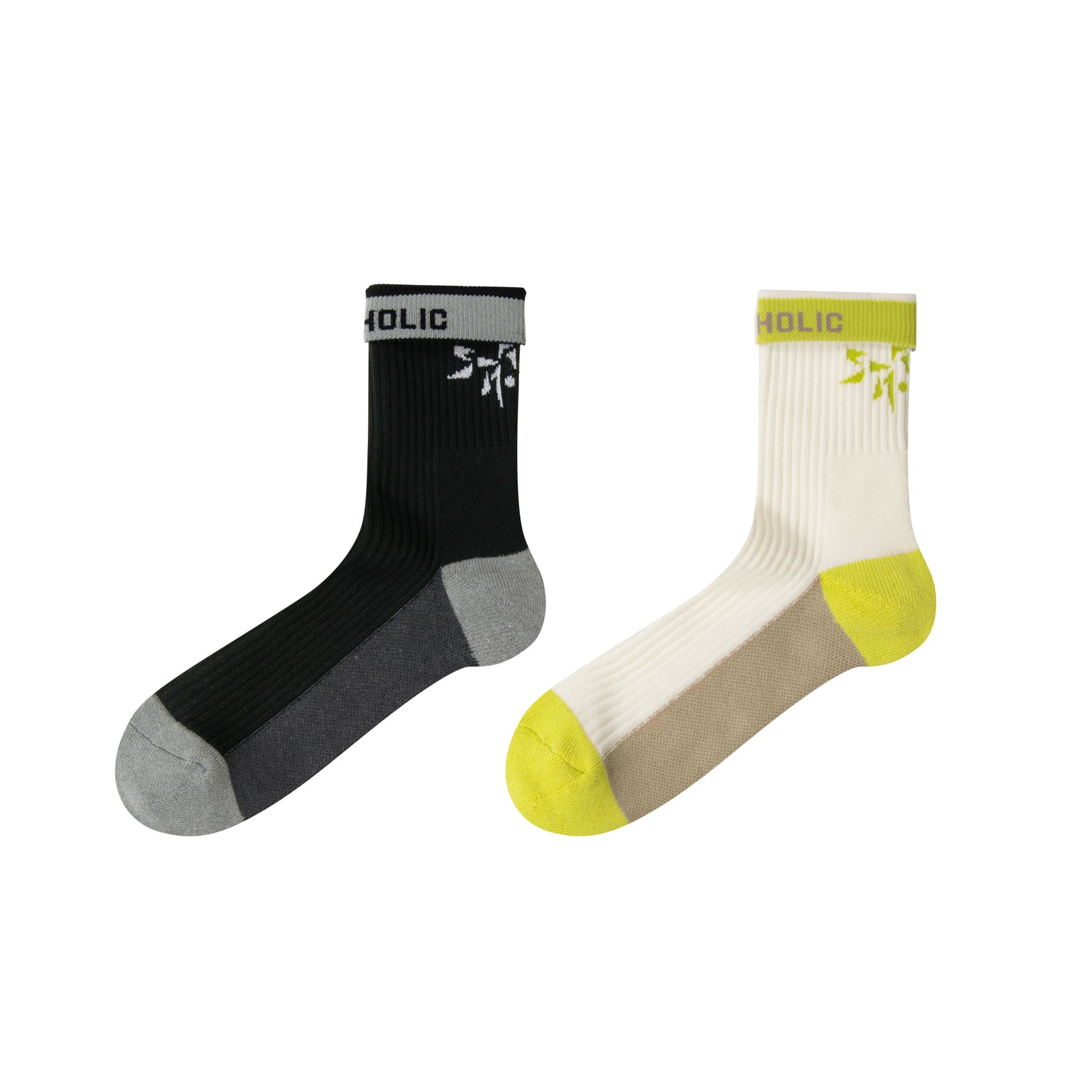 STREETMOVE 2-Pack Socks (off white, black)