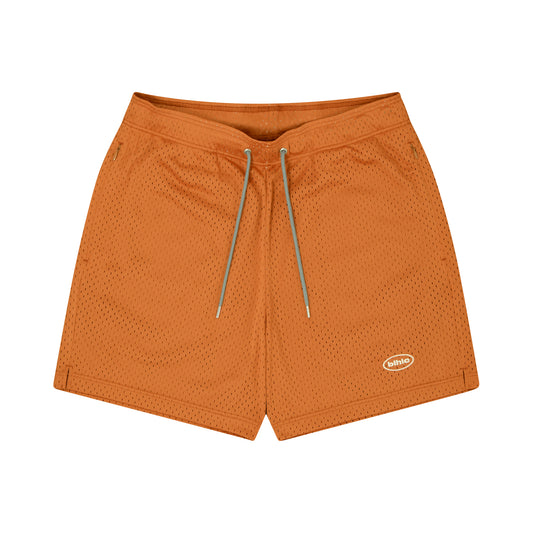 blhlc Oval Logo Mesh Zip Shorts (ginger)