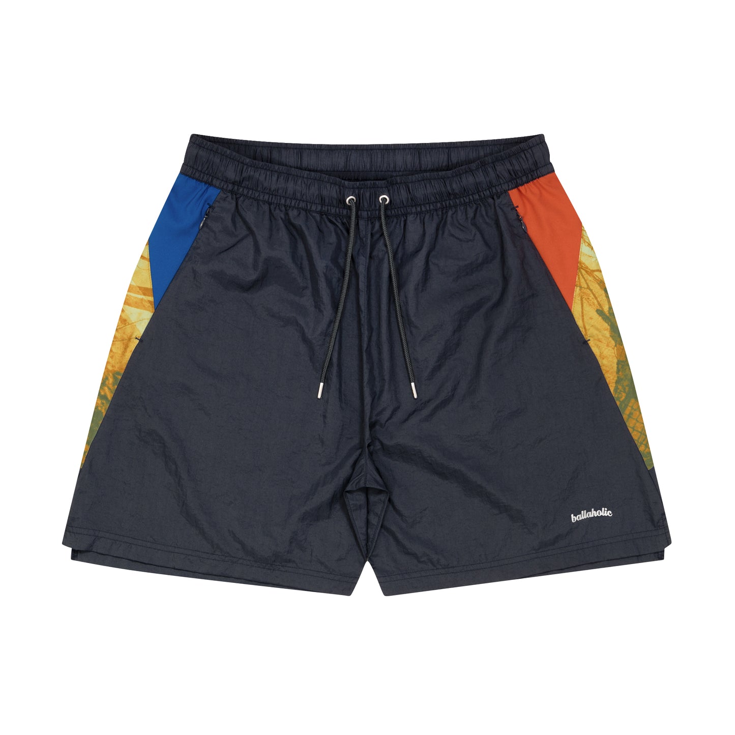 W Face Zip Shorts (navy nights)