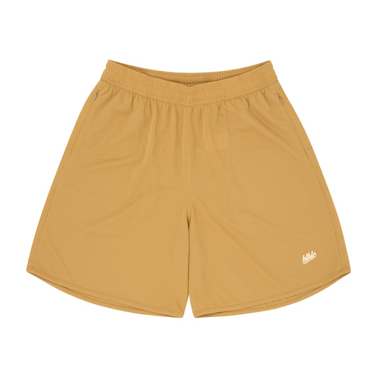 Basic Zip Shorts (cinnamon/off white)