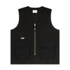 Ball Panel Logo Fleece Zip Vest (black)