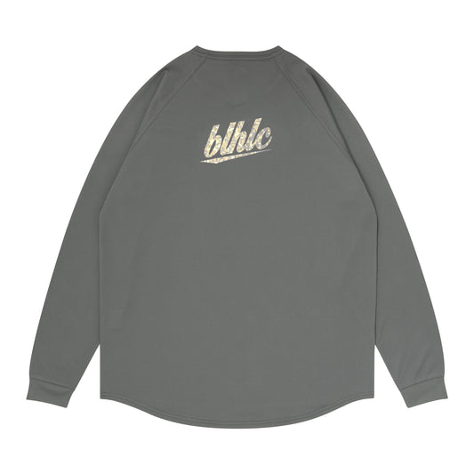 blhlc Back Print Cool Long Tee (charcoal gray/sand digital camo)