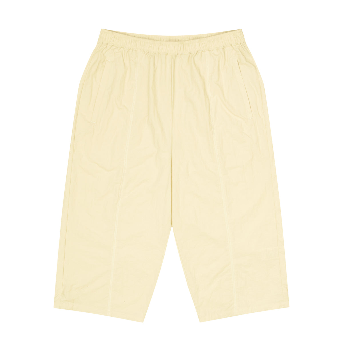 Logo Nylon Cropped Pants (ivory)