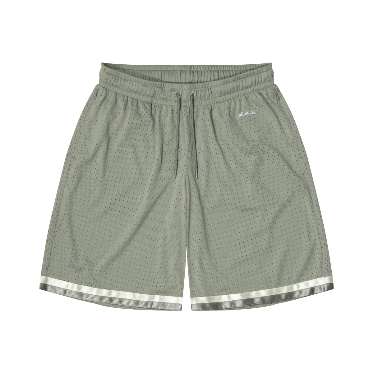 Tape Mesh Zip Shorts (gray)