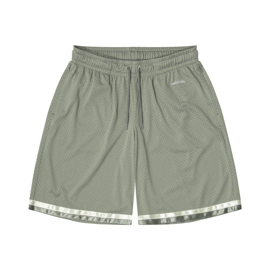 Tape Mesh Zip Shorts (gray)