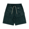 Logo Corduroy Cargo Shorts (deep green)
