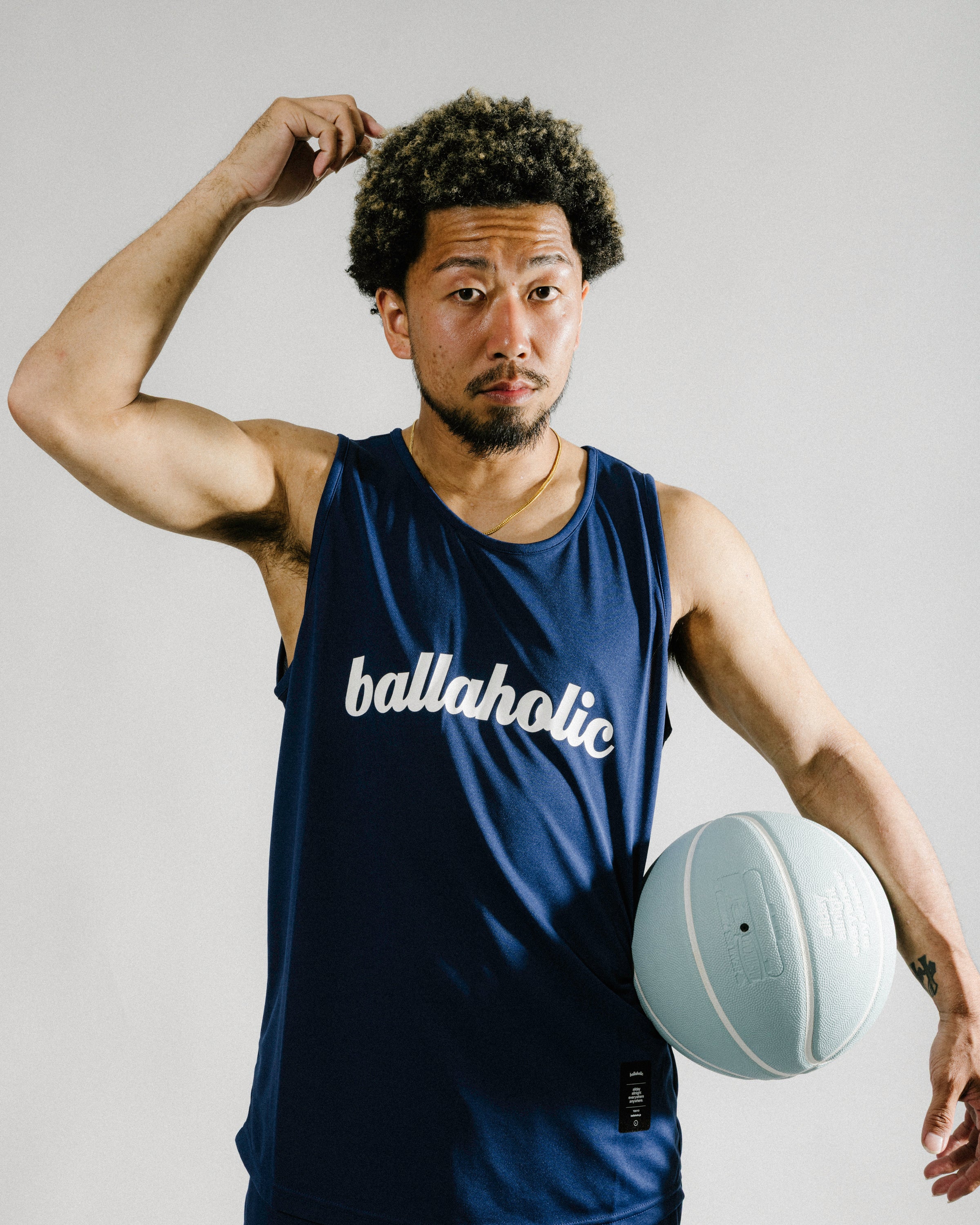 Logo Tank Top (navy/white) – ballaholic