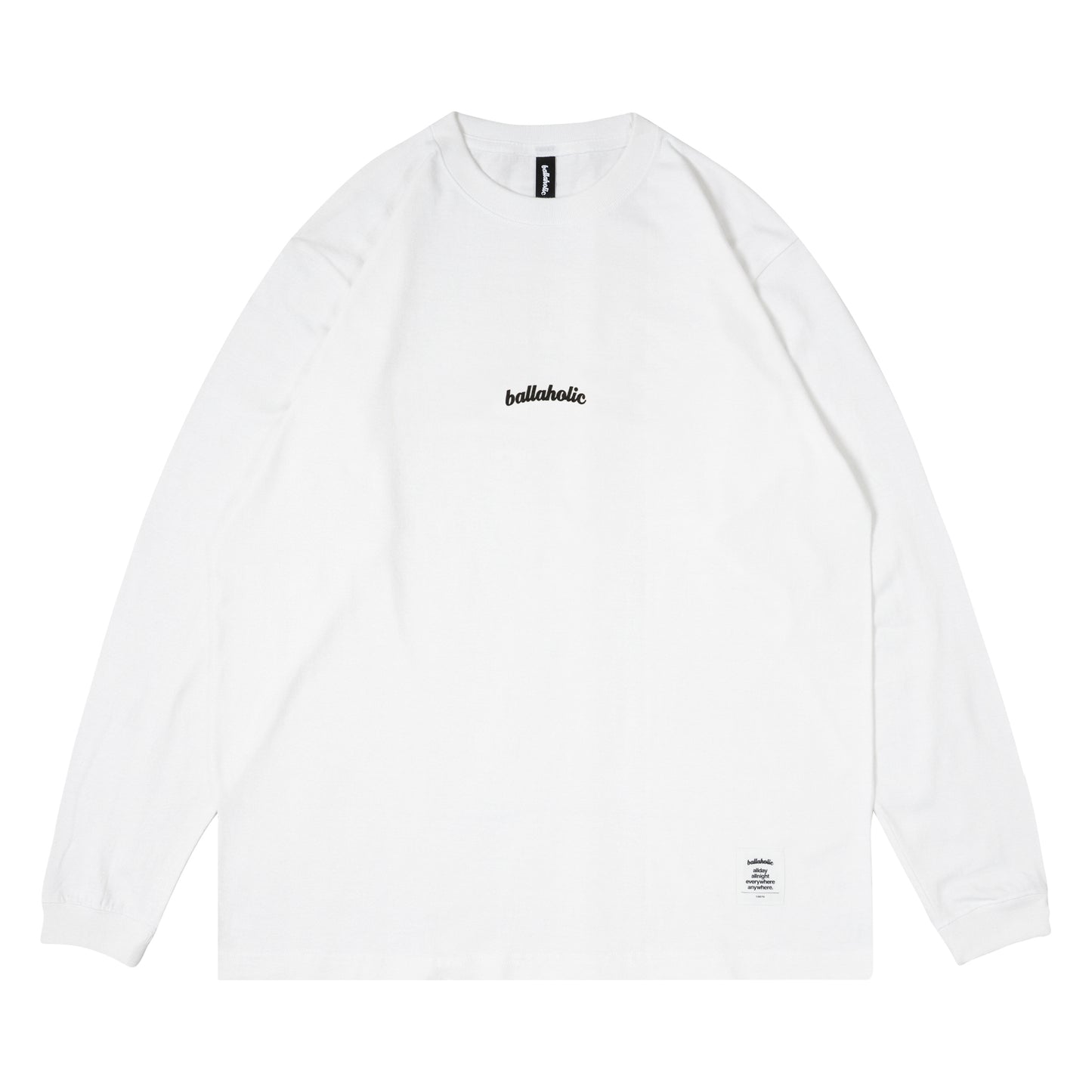 Small Logo Long Tee (white/black)