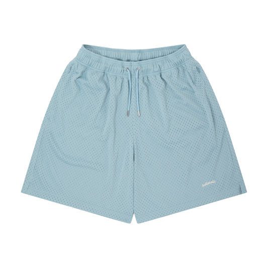 Logo Mesh Zip Shorts (light blue)