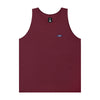 Ball Panel Logo Cotton Tank Top (wine)