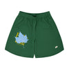 Parks Leaf Zip Shorts (forest green)