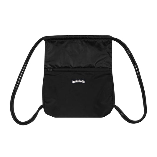 Logo Zip Pocket Gymsack (black)