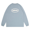 Halftone blhlc Oval Logo Long Tee (slate blue)