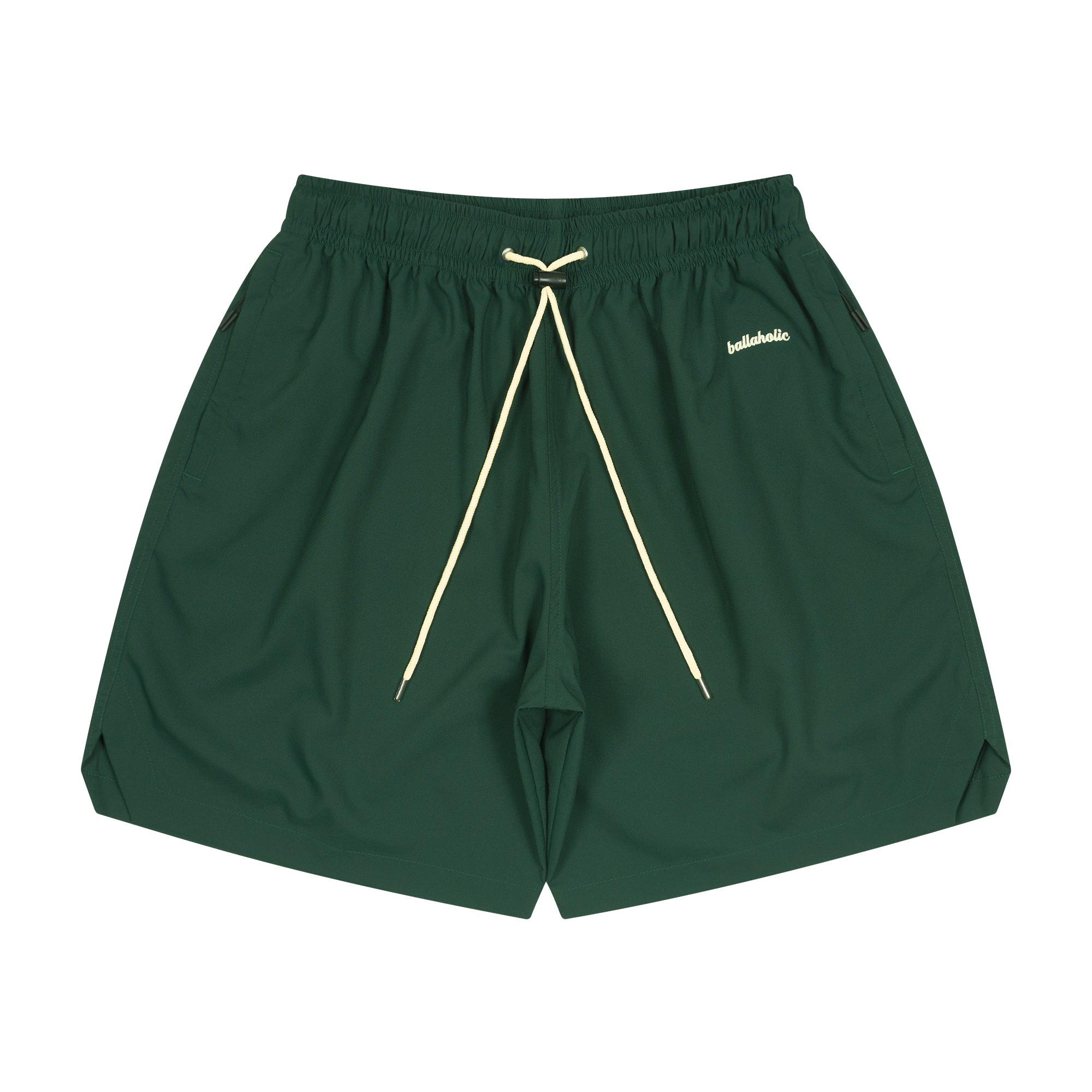 Basic Zip Shorts (pine green/ivory) – ballaholicオンライン