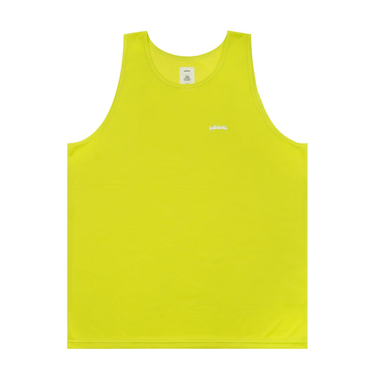 Knit Mesh Logo Tank Top (lime)