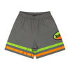 blhlc Oval Logo Single Pocket Zip Shorts (charcoal gray)