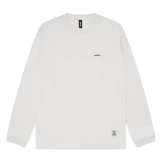Micro Logo Long Tee (white/black)
