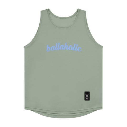 Logo Tank Top (gray/cerulean blue)
