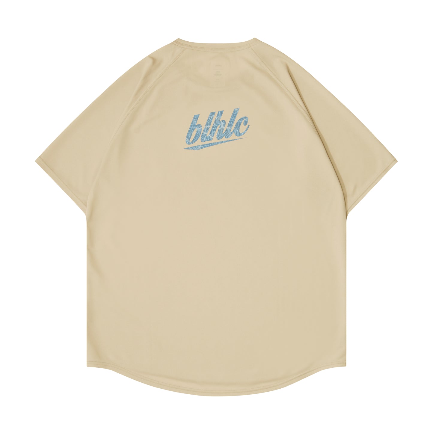 3D-Net blhlc Back Print Cool Tee (oatmeal/mosaic blue/white)