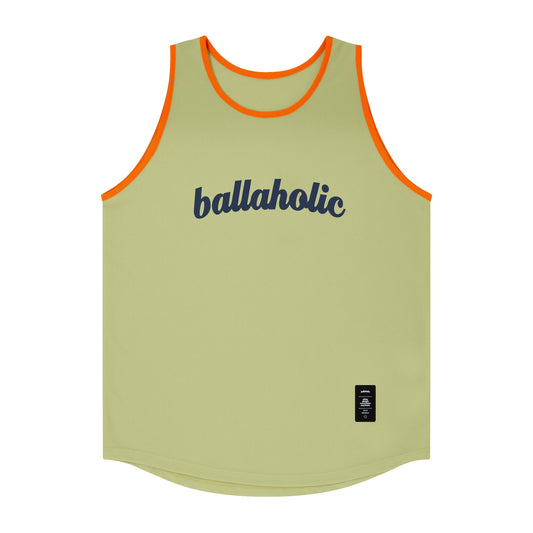 Color Blocked Logo Tank Top (sage green/orange/navy)