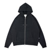 Small Logo Sweat Full Zip Hoodie (dark heather navy)