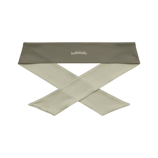 Logo Head Tie (charcoal gray/gray)