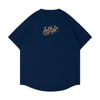 blhlc Back Print Cool Tee (navy/dry leaves mosaic)