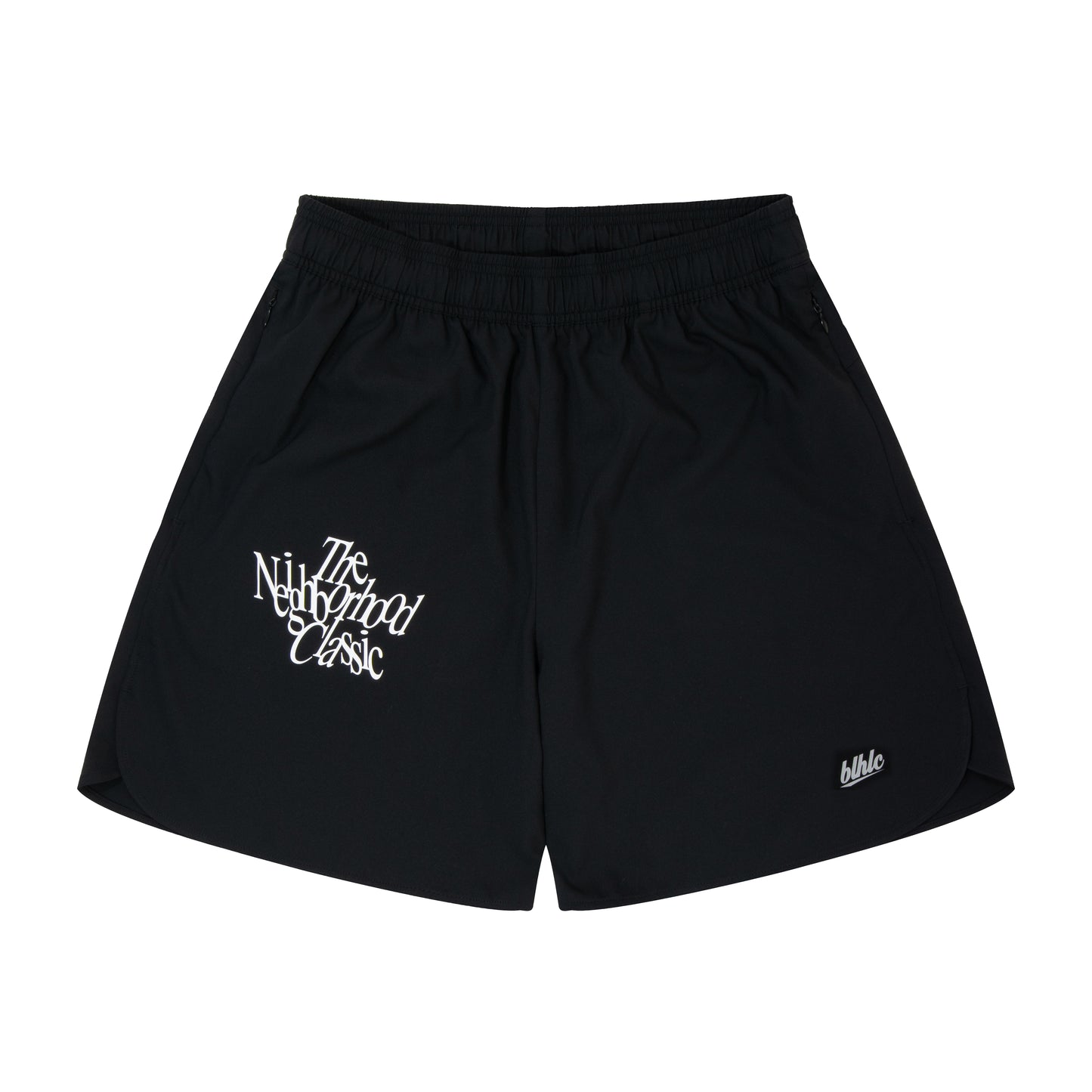 The Neighborhood Classic Zip Shorts (black/white/gray)