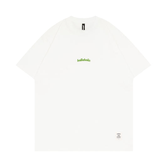 Small Logo Tee (white/light green)