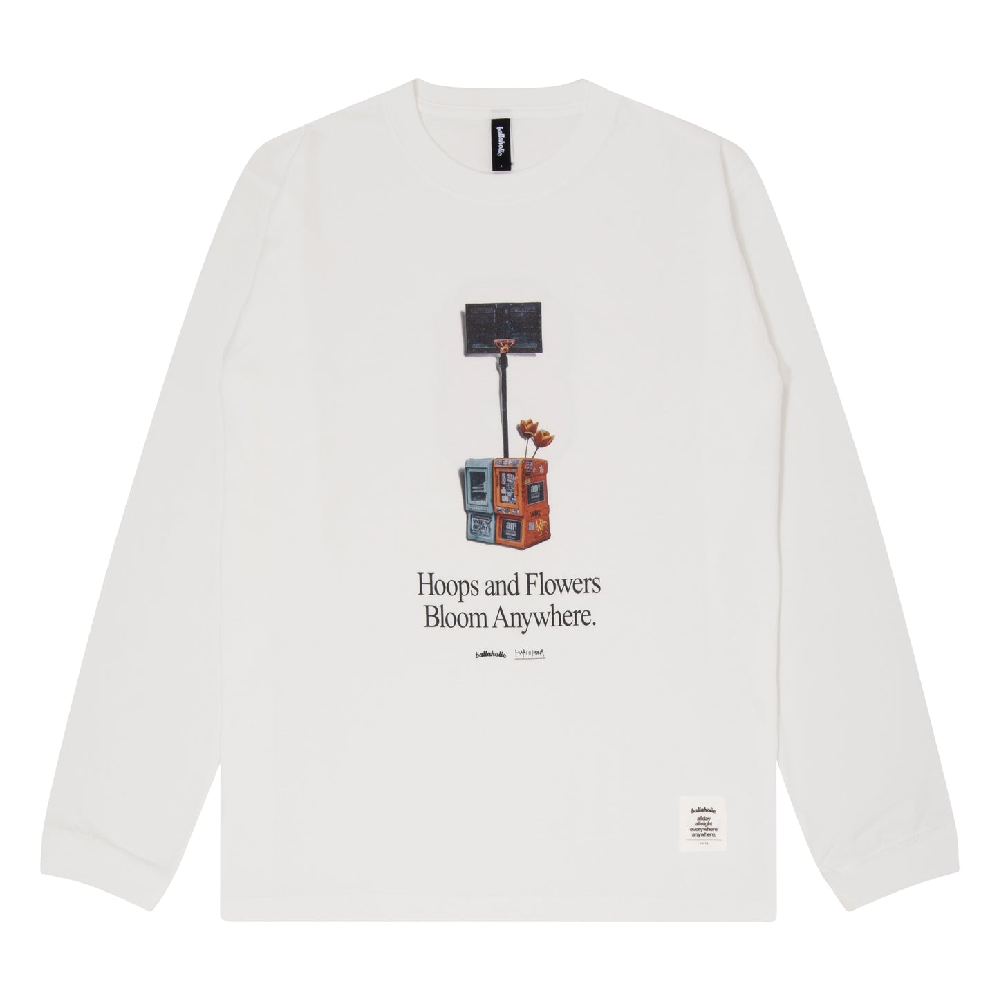 MARCOMONK × ballaholic Long Tee (white)