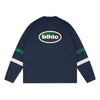 blhlc Oval Logo V-Neck Long Sleeve Shirt (navy)
