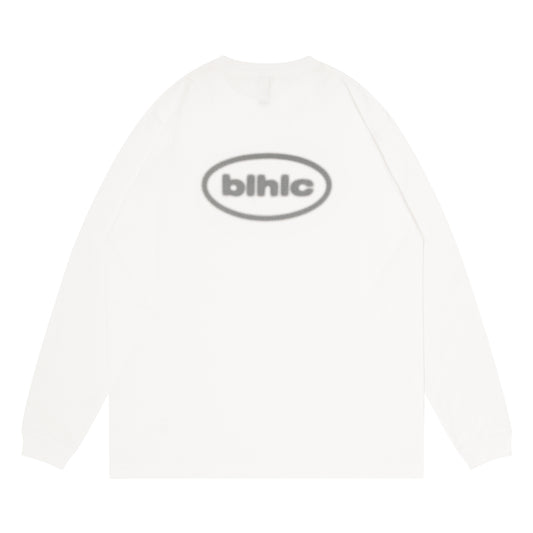 Halftone blhlc Oval Logo Long Tee (white)