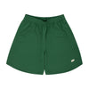 Basic Zip Shorts (forest green/off white)