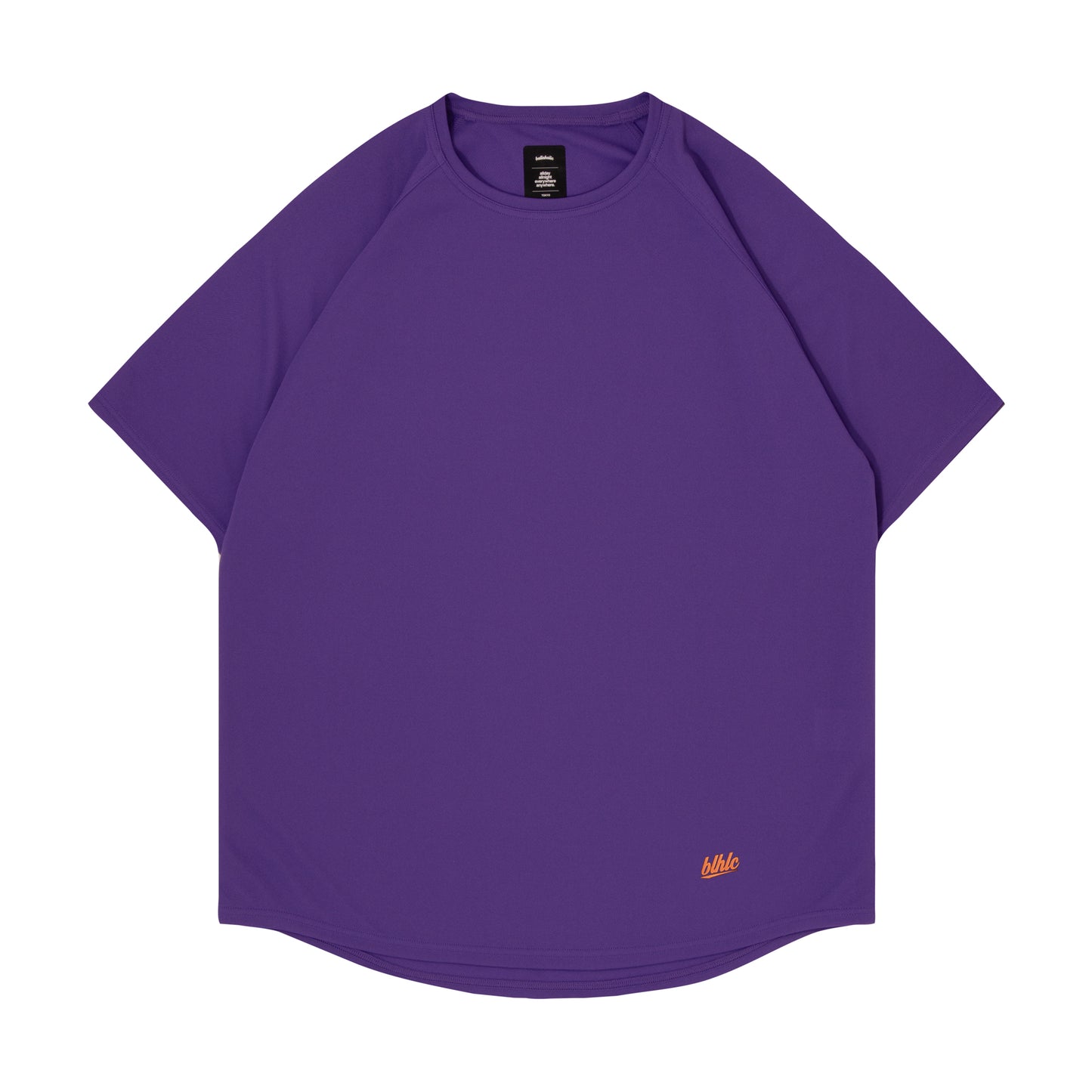 blhlc Back Print Cool Tee (purple/dry leaves mosaic)