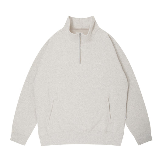 Small Logo Half Zip Sweatshirt (ash)