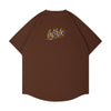 blhlc Back Print Cool Tee (brown/fresh green mosaic)