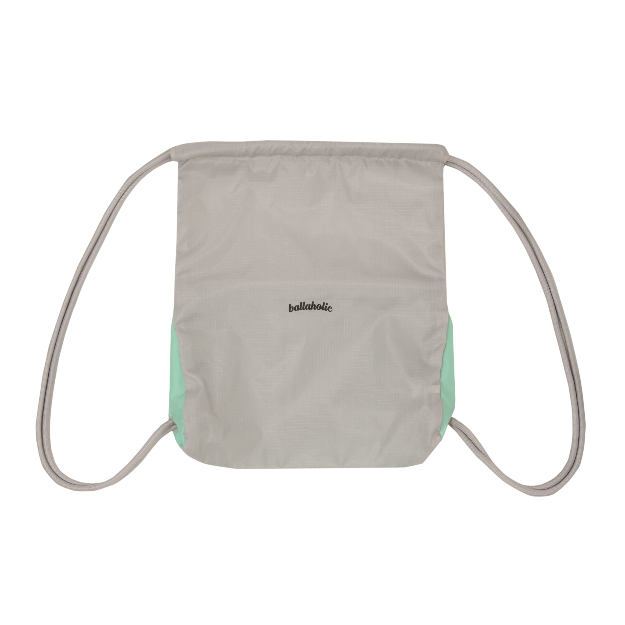 【ballaholic】 Logo Zip Pocket Gymsack Logo Zip Pocket Gymsack (mist green) – ballaholic