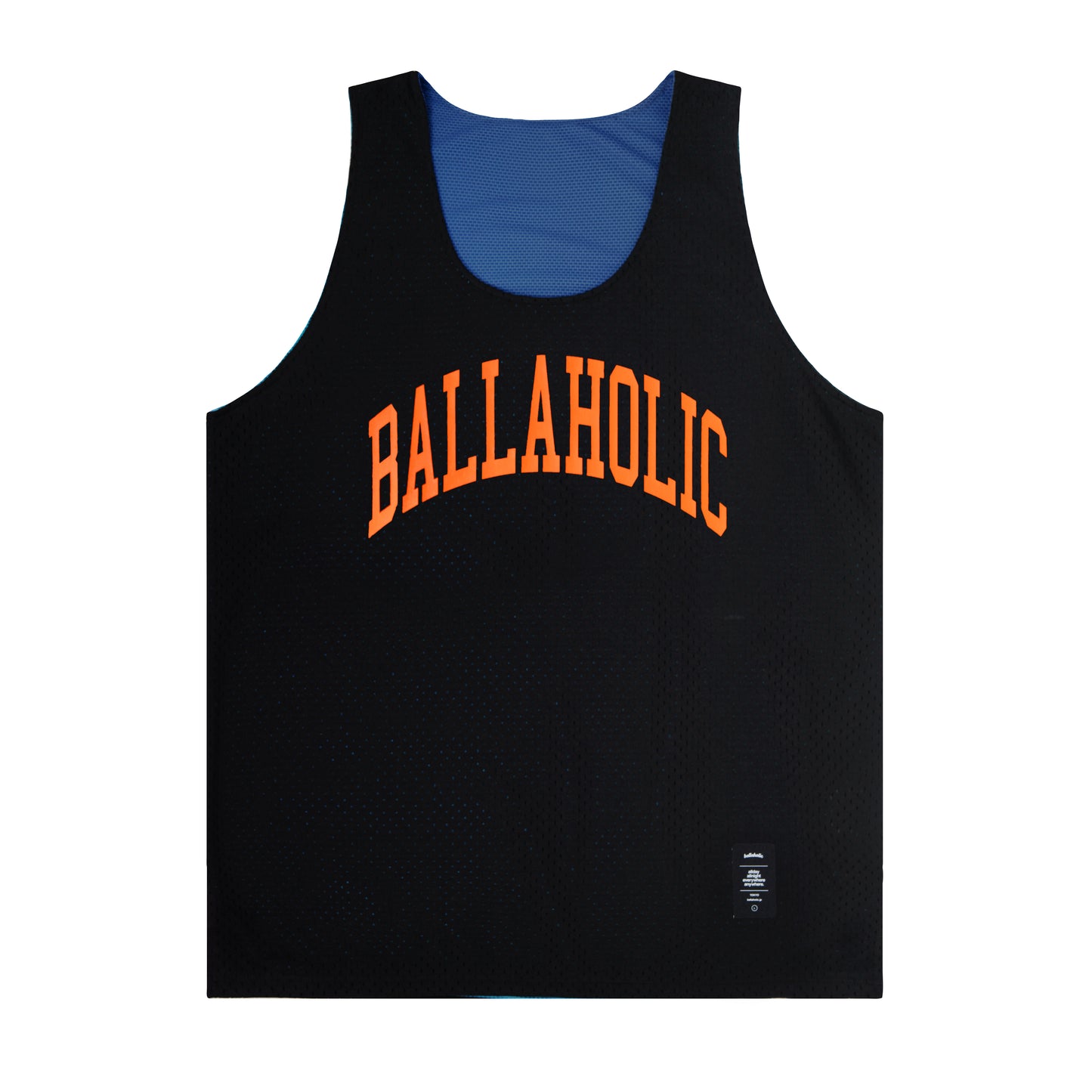 College Logo - STREETMOVE Mesh Reversible Tops (black/blue)