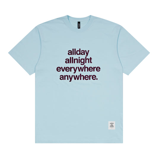 Concept Tee (light blue/dark maroon)