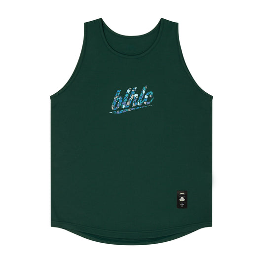 blhlc Tank Top (dark green/water blue mosaic)
