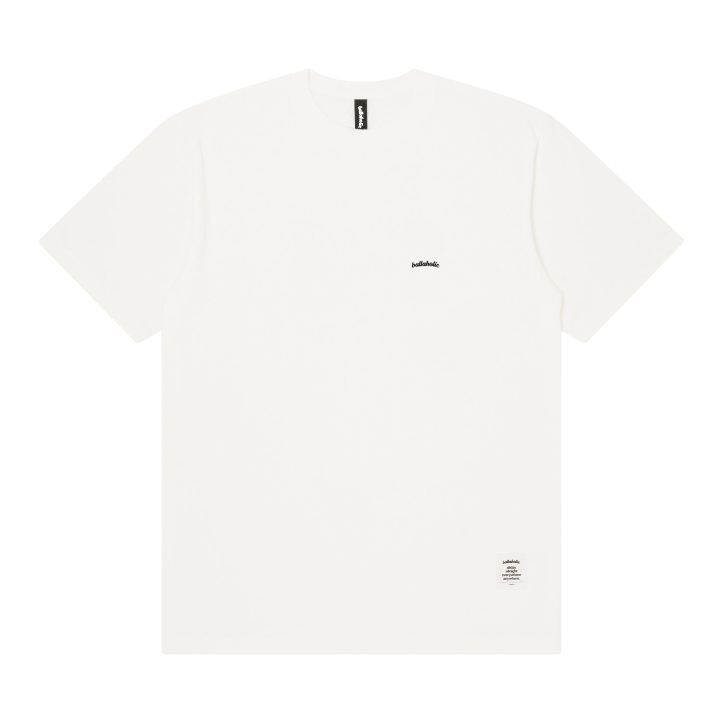 Micro Logo Tee (white/black)