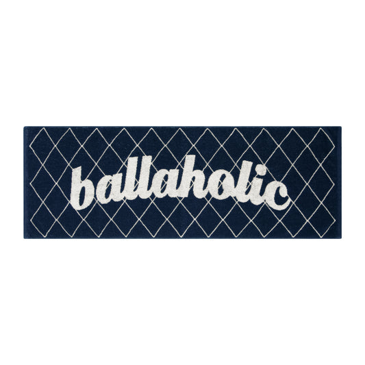 Net Pattern Logo Sports Towel (navy/white)