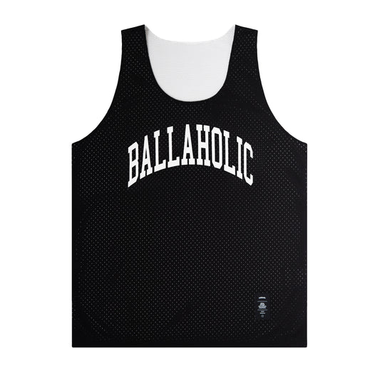 College Logo - STREETMOVE Mesh Reversible Tops (black/off white)