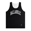 College Logo - STREETMOVE Mesh Reversible Tops (black/off white)
