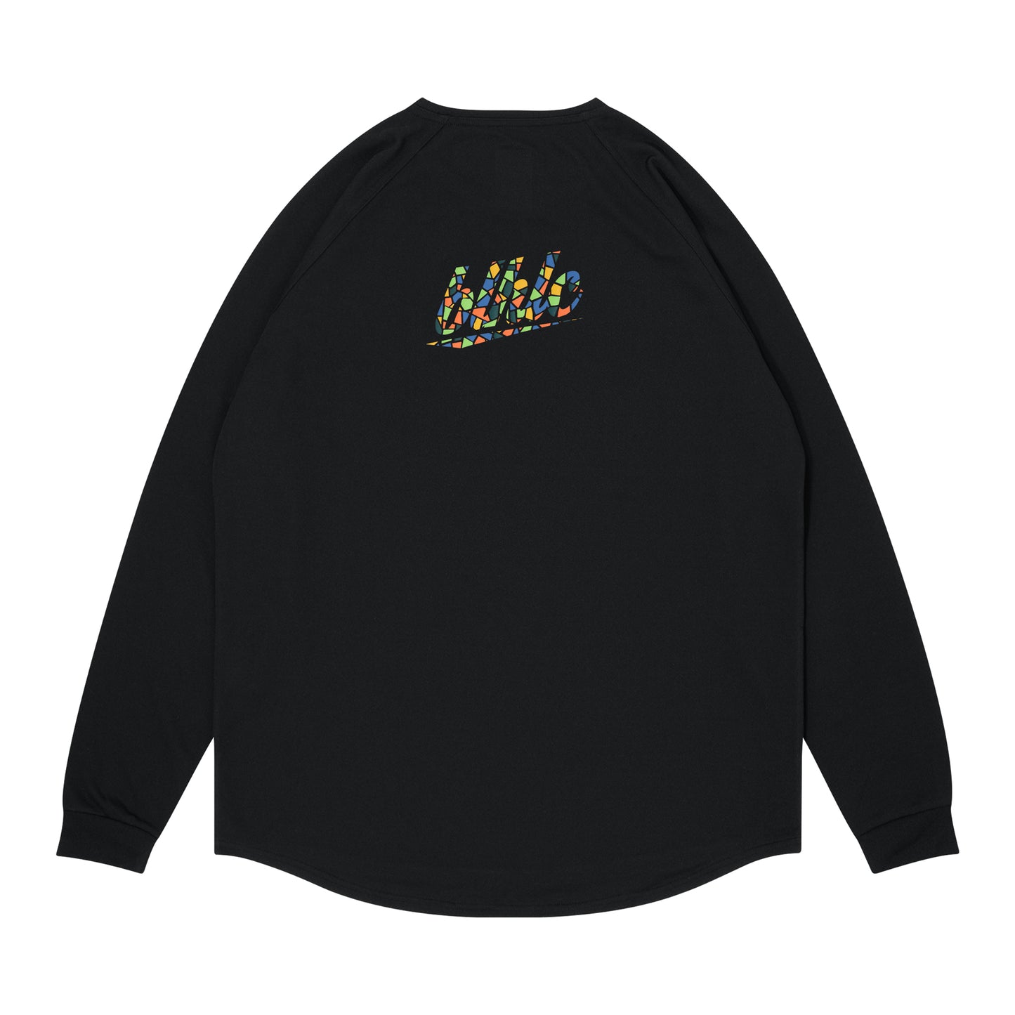 blhlc Back Print Cool Long Tee (black/fresh green mosaic)