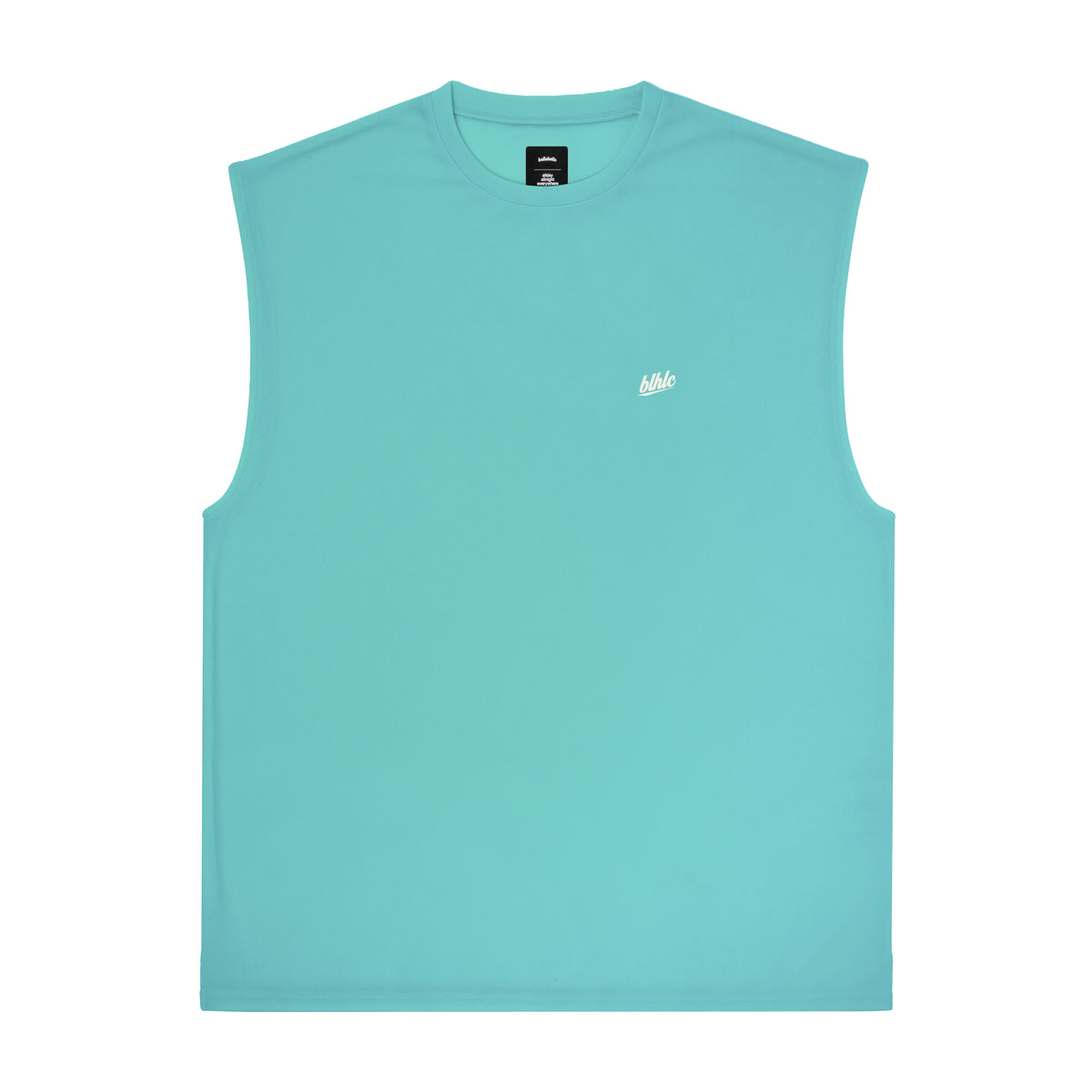 blhlc No Sleeve Tops (aqua blue/off white)