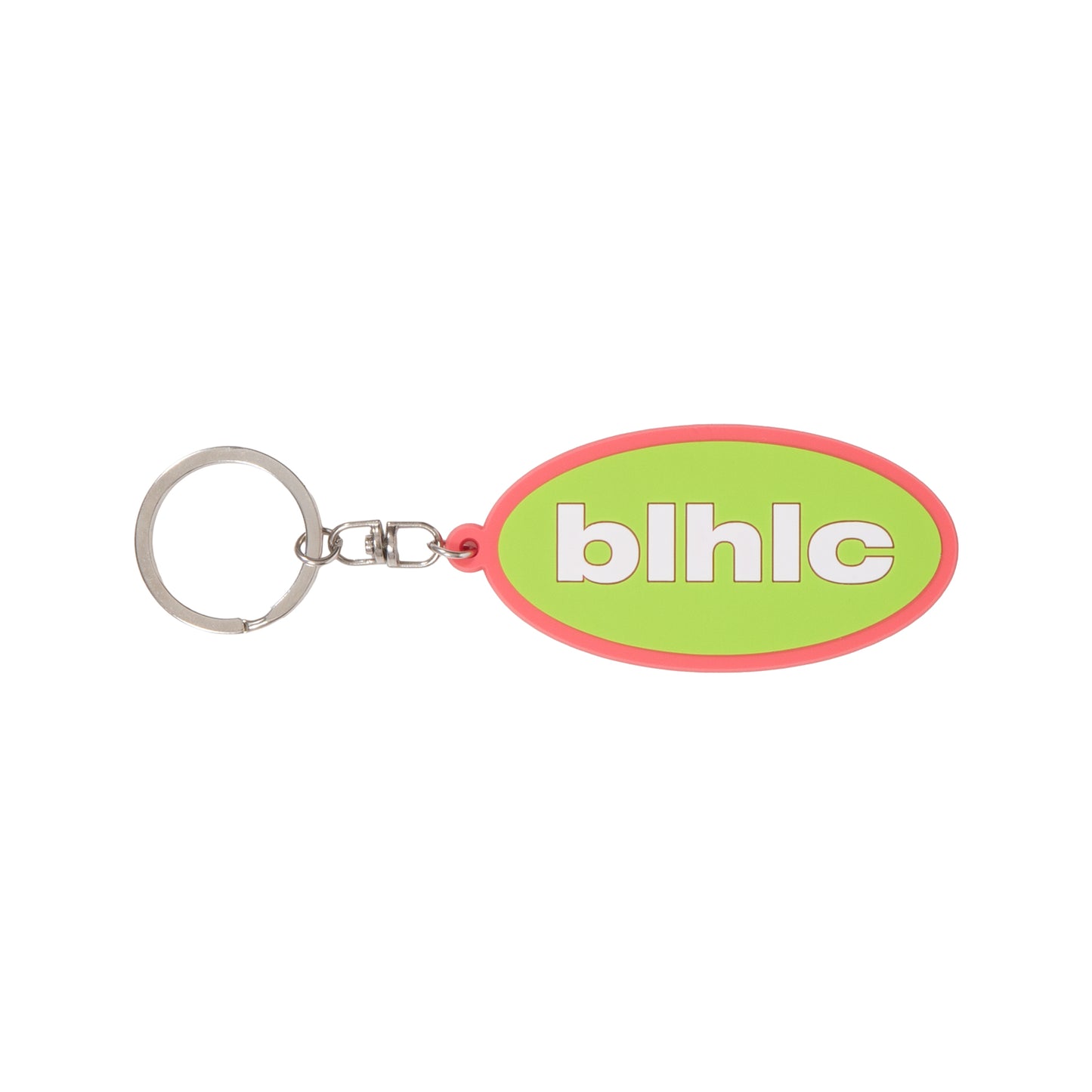 blhlc Oval Logo Keychain (pink/neon green/white)
